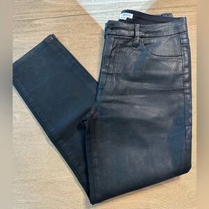 Women’s Good American Coated Straight Leg Jean